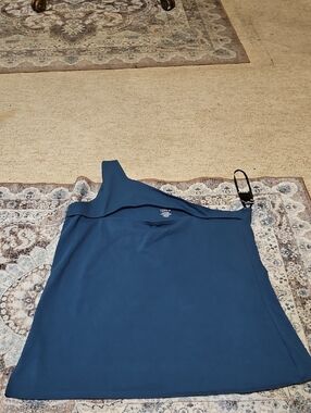 torrid One-Shoulder Teal Blue Tank